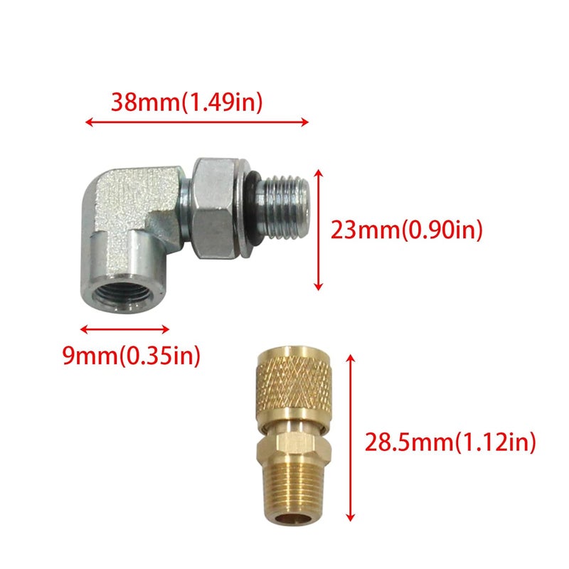 LVOUP Compatible for Ford Powerstroke Diesel 7.3 Fuel Pressure Tester/Adapter - Image 2